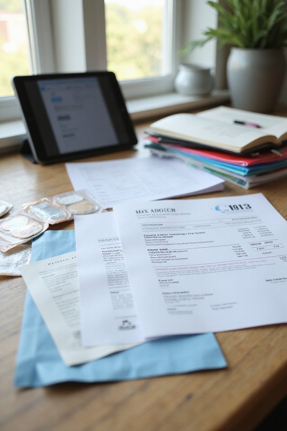 insurance claim financial documentation