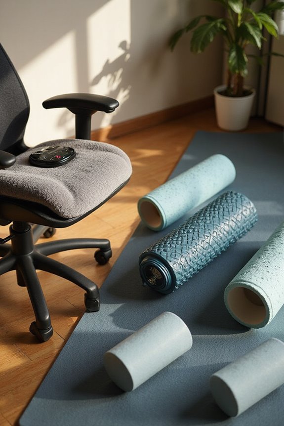 massage cushions versus foam rollers
